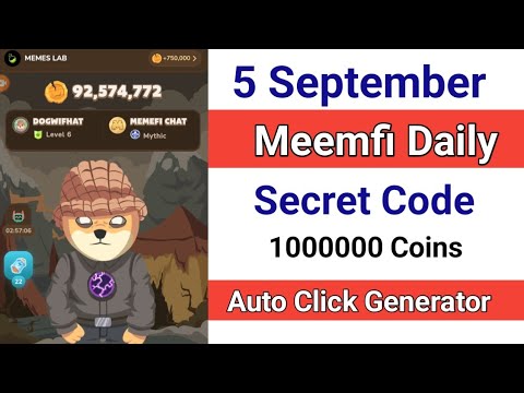 meemfi 5 september secret code | meemfi secret code 5 september | new airdrop update