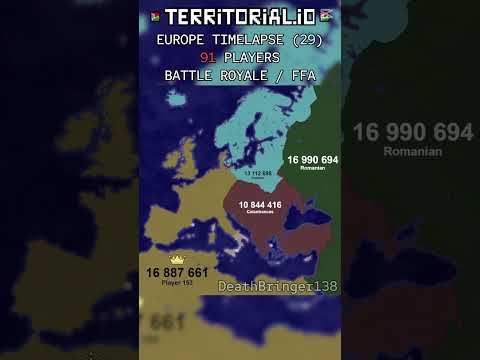 EUROPE 🇫🇮 | BATTLE ROYALE | ⏰ 30x | Territorial.io Timelapse | #29 |  #territorialiotimelapse