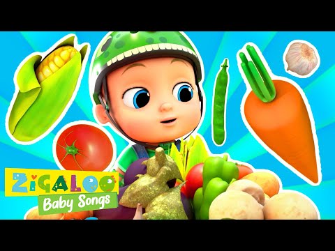 Vegetables Song with Johnny and Friends and more Kids Videos by Zigaloo Baby Songs