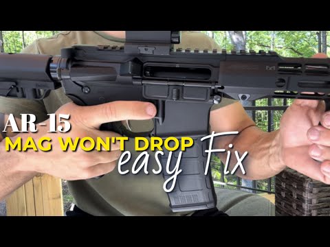 Magazine won’t drop [easy fix] #AR15 #guns