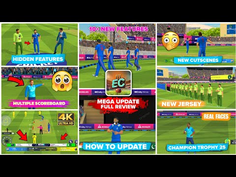 Epic Cricket Mega Update 🤯 | Full Review Hidden Features😳 | How To Update, Download Link