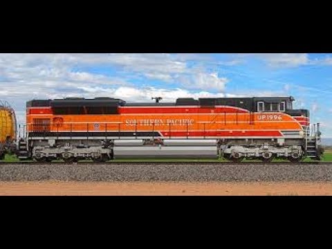 Union Pacific Heritage Unit UP 1996 Southern Pacific in fresh paint near Woodbine, Iowa