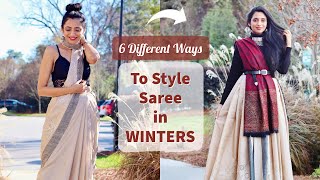 How to wear a SAREE in WINTERS | Winter Saree Hacks | Himani Aggarwal