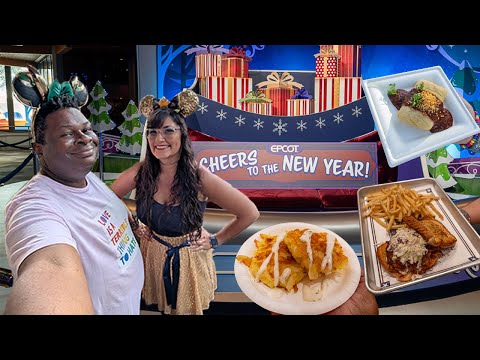 EPCOT New Years Eve 2024 🎉 Disney World food review 2025