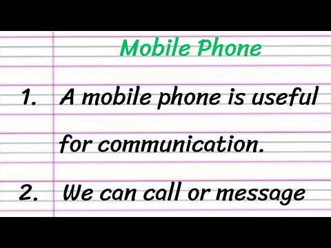 Mobile Phone Essay in English 10 Lines || Essay on Mobile Phone || Write an Essay on Mobile Phone