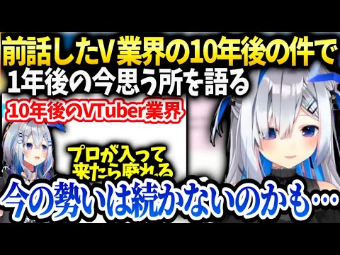 かなたそ以前の予測をして一年後の今改めてVTuber業界の将来を考える【天音かなた/ホロライブ】