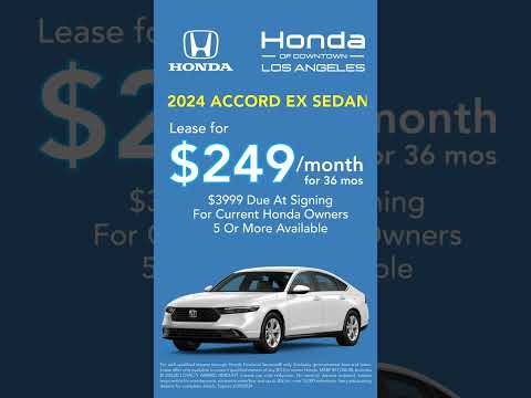 2024 Honda Accord EX Lease |  Honda of Downtown LA #hondacars #honda #hondaaccord