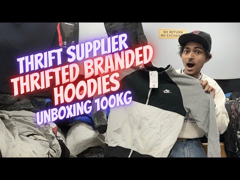 UNBOXING: 100kg branded hoodies | Nike, Adidas | thrift supplier in delhi | how to start thrift