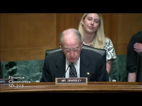 Grassley Questions Witnesses at Senate Finance Committee Hearing on Child Care