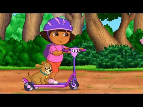 Dora coloring | Dora ride on scooty with puppy 🐶 | Dora and friends coloring book