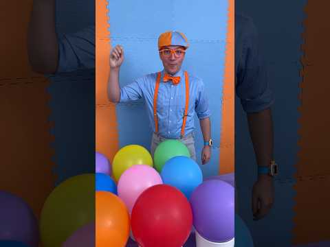 Pop the BALLOON! Sink or Float with Blippi's Sea Creature Surprise! #blippi #shorts