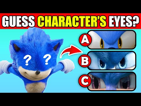 Guess The Sonic the Hedgehog 3 Characters by Their Eyes 👀💙 | Shadow the Hedghog, Tails, Knuckles