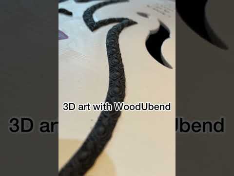 Easy 3D Art with WoodUbend |#shorts