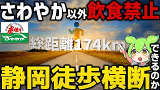 【猛暑】さわやか以外飲食禁止で静岡徒歩横断した結果【ずんだもん】