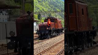 🚂 Das Krokodil "Ce 6/8 ii 14253" in Lavorgo. Einblick in die Vorbereitungen für den Sonderzug. 🐊