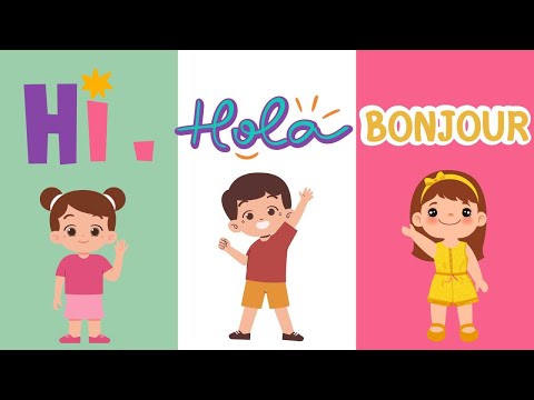 The Greeting Song! | Hi, Hola, Bonjour | Let's Learn & Sing | Fun Learning Songs for Kids