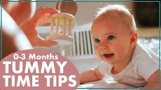 When to start TUMMY TIME for NEWBORN DEVELOPMENT to 3 MONTH MILESTONES