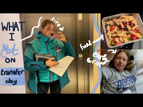 what I eat on a transfer day | ski season series