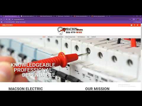 Website Analysis Video for Macson Electric LLC