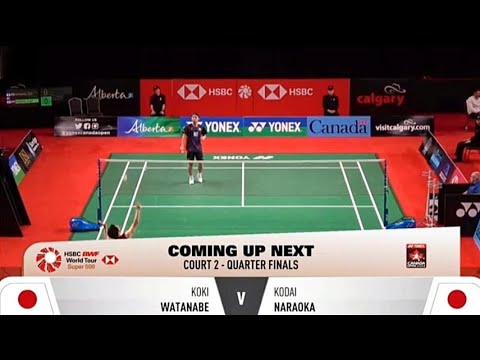 Kodai Naraoka [ JPN ] Vs. Koki WATANABE [ JPN ] | Quarter finals Yonex Canada open 2024