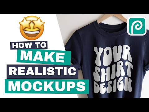 How to Make a Realistic T-shirt Mockup with Shadows & Highlights (Dark T-shirt) Photopea Tutorial