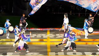 [4K] 夜桜金魚とまこまいJAPAN with 風雪太鼓　YOSAKOIソーラン祭り 2023 土曜日 (中央)