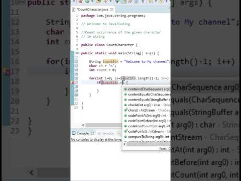 😎🤫Count Occurrences of a Char in a String #shorts #youtubeshorts #javatcoding