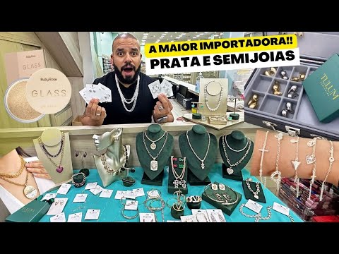 SEMIJOIAS e PRATA 925 | A MAIOR IMPORTADORA DO BRÁS SP + MAQUIAGEM ATACADO BRÁS SEMIJOIAS NO ATACADO