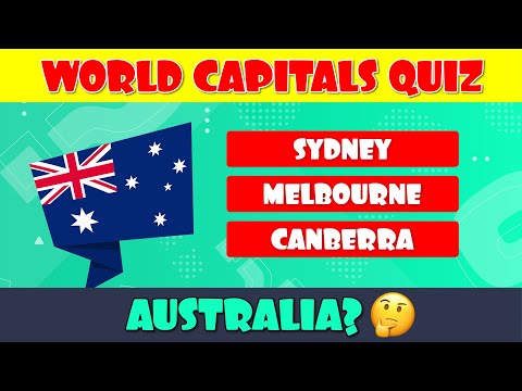 World Capital Quiz (Multiple Choice)