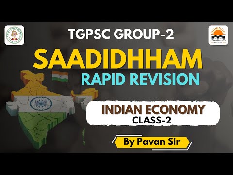 SAADHIDHHAM GROUP-2 | Indian Economy  for TGPSC GROUPS | Demographic Features-2 | by Pavan Sir |