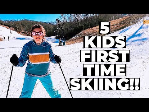 TEACHING OUR FIVE KIDS TO SKI | Large Family Ski Adventure | ARE WE CRAZY?? ⛷