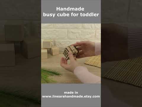 Handmade Montessori Busy Cube: Perfect Easter Gift for Toddlers!