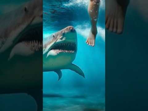 Killer Tiger Shark Attacks On Human || #shark #tigershark #attack #ocean #sea #trending #shorts