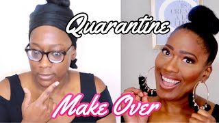 Quarantine Makeover I NATURAL MAKEUP LOOK FOR DARKSKIN BADDIES