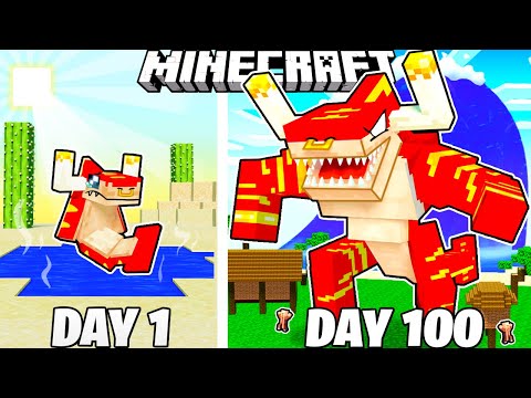 I Survived 100 Days a BULL SHARK in Minecraft!