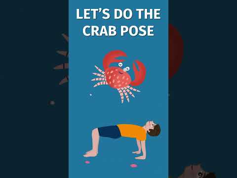 Let’s try the Crab Pose! #yogaforkids #yogaguppy #kidsyoga #yoga #kidsyogafun