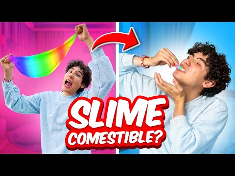 HICE SLIME COMESTIBLE Y SALIO MUY MAL😂 | Leo Study