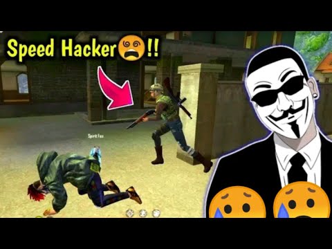 Hacker in my game ...😯250 speed hacker😥 in #free fire