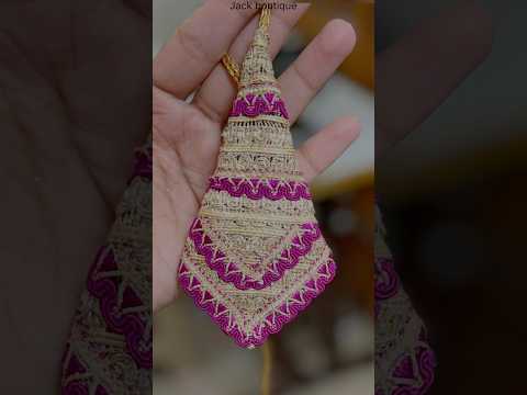 Only lace beautiful latkan design || Latkans design || making at home blouse latkans design