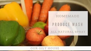 DIY Natural Produce Wash | Fruit and Veggie Spray