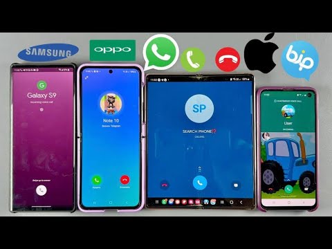 Incoming Call Samsung Galaxy Z Flip 5 Telegram vs WhatsApp vs Google Duo vs BiP Messenger