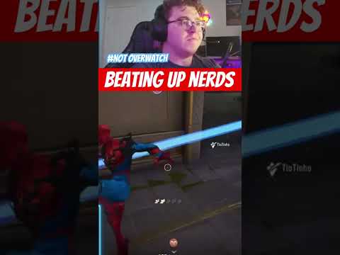 Beat up the Nerd! #spiderman #marvelrivals #overwatch #funnyclips #marvel