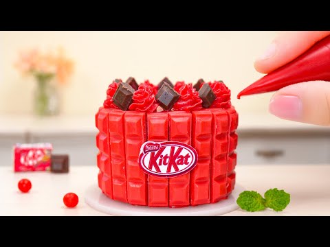 Amazing RAINBOW Cake 🌈🎂 Yummy Miniature KITKAT Cake Decorating  | Tiny Cakes