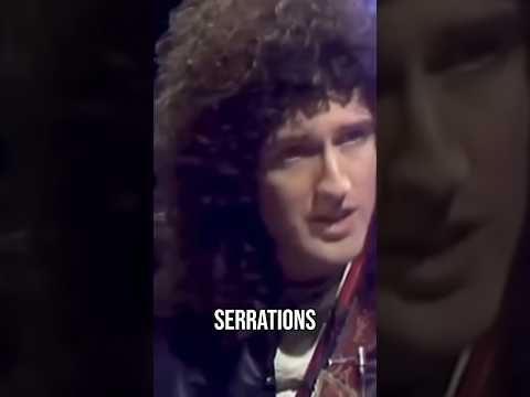 Brian May uses sixpence to play guitar!