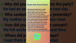 Simple Past tense practice#shorts #ytshorts