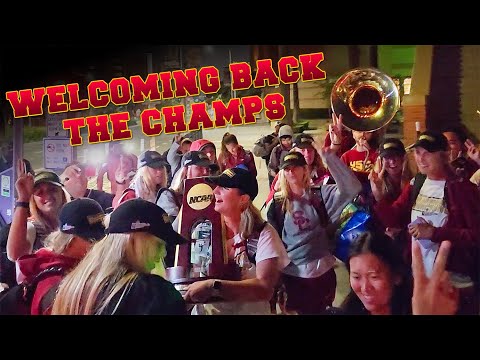 USC Beach Volleyball's Triumphant Return to Campus ft. 'All I Do Is Win'