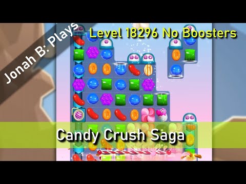 Candy Crush Saga Level 18296 No Boosters