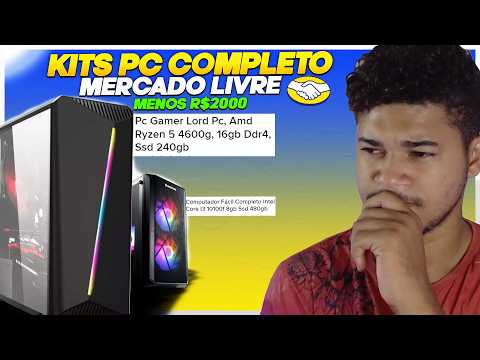 PC GAMERS BARATOS DE ATÉ 2000 REAIS! OS MELHORES KITS PRA PRIMEIRO PC