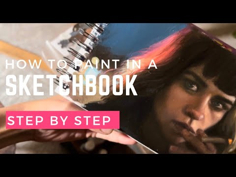 How to paint in a sketchbook | Oil painting tutorial