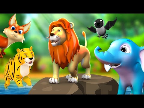 जंगल का राजा शेर - The Lion King of Jungle Story | Hindi Kahaniya Comedy Hindi Moral Stories JOJO TV